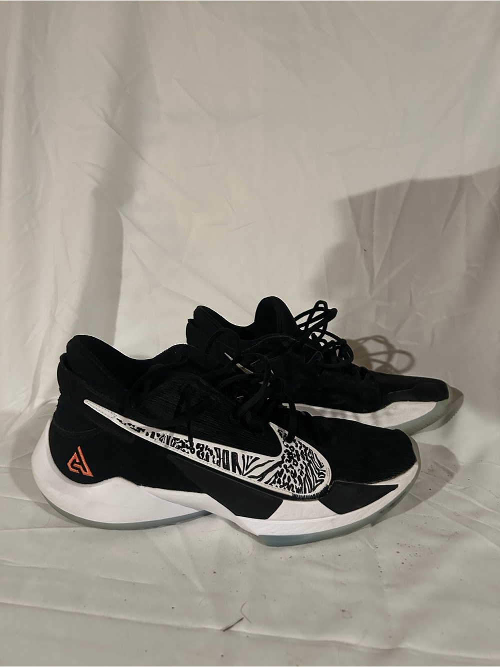 Nike Zoom Freak 2 ‘Black/White’ Basketball Shoes (Size 12)
